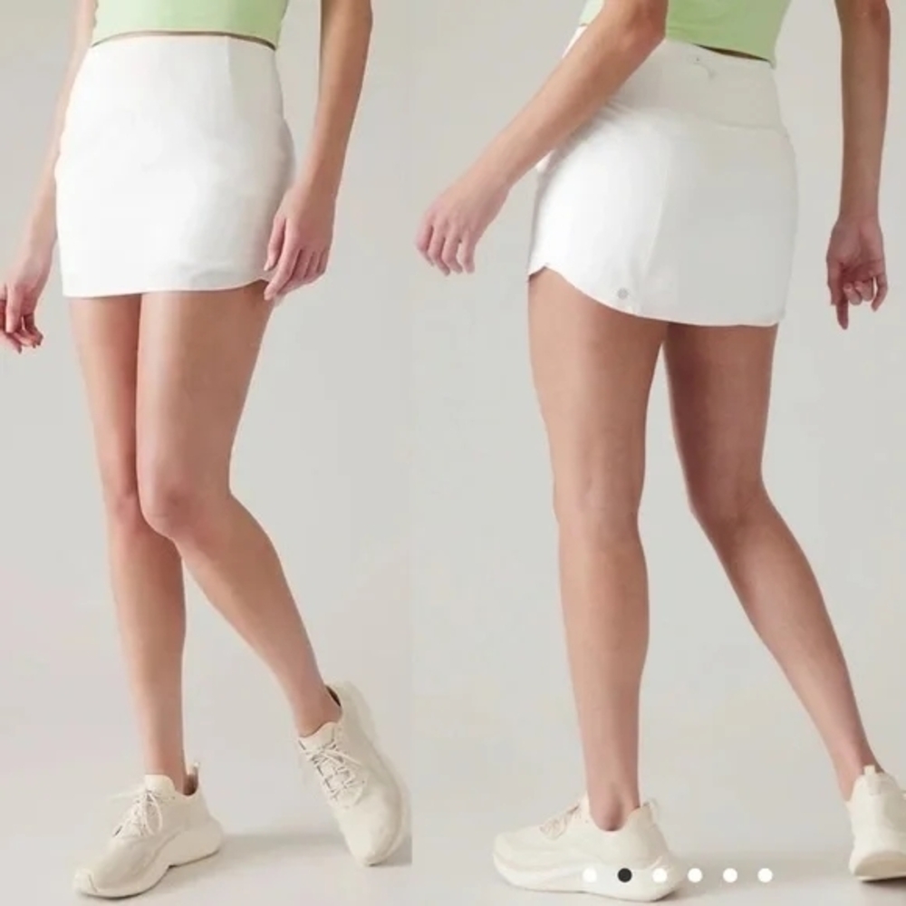 Athleta White Mini Skort